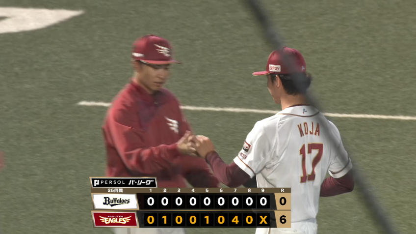 9回表・E古謝樹 自己最多の14奪三振で試合を締めた!!