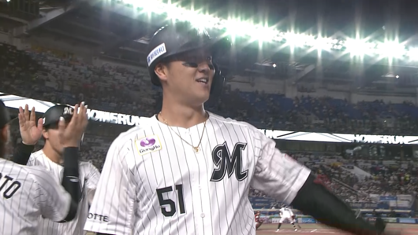 4回裏・M山口航輝 2試合連発の第36号逆転2ランホームラン!!