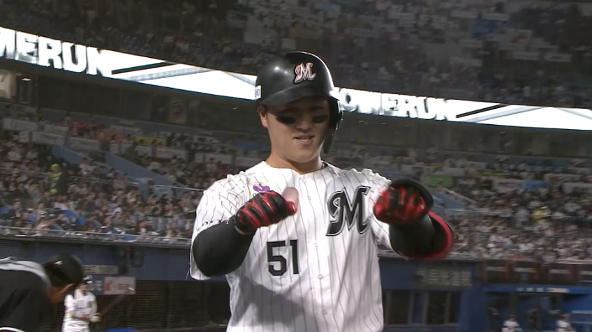 6回裏・M山口航輝 2打席連続となる第37号ソロホームラン!!