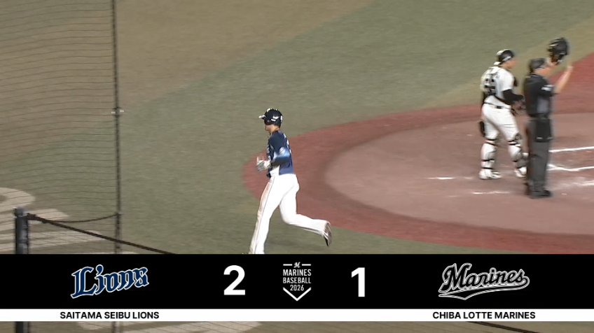 8回表・L中村剛也 上手く見逃して勝ち越しの押し出し四球!!