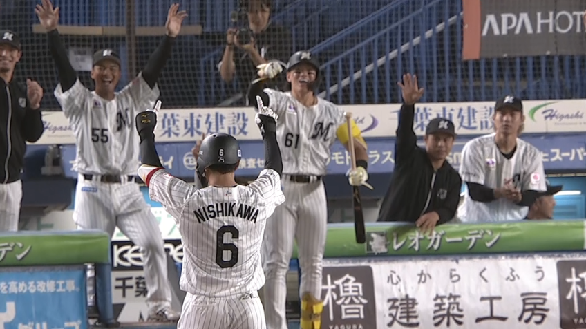3回裏・M西川史礁 シーズン最多安打のタイトルが確定!!