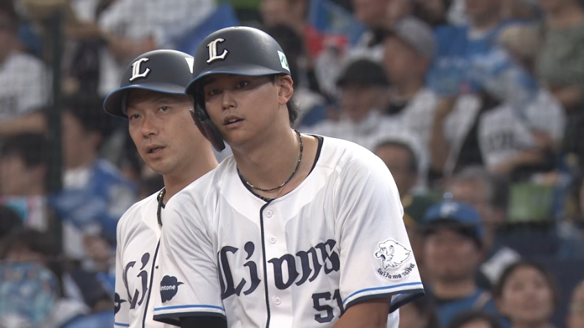5回裏・L西川愛也 すぐさま振り出しに!! チャンスを逃さない同点タイムリー!!