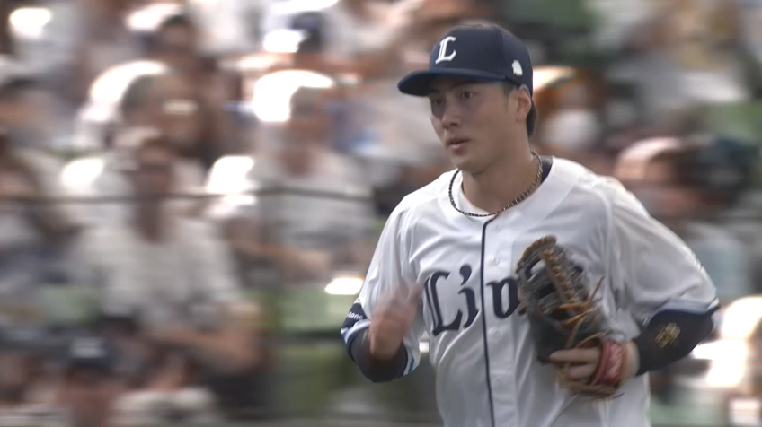 5回表・L長谷川信哉 見事な中継プレーで追加点を阻止する!!
