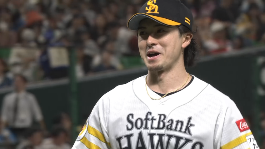 2回表・H上沢直之 3者連続三振を奪う!!