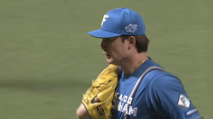 7回裏・F上原健太 中軸を抑えて火消し成功!!