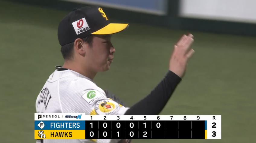 6回表・H鈴木豪太 好リリーフ!! 最後はストレートでこの回3奪三振!!