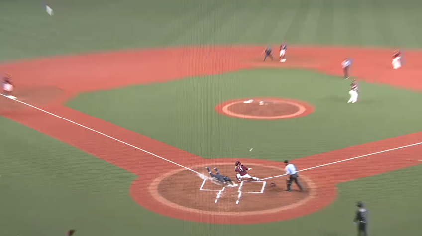 1回裏・B中川 センターへの犠飛で先制点を挙げる!!