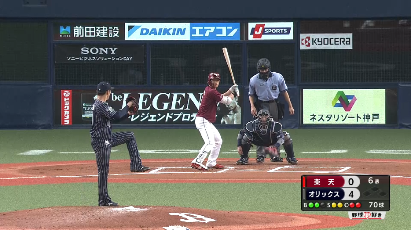 6回表・B山本 今日2度目の3者連続三振を奪う!!