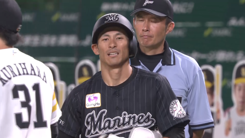 6回表・M荻野 貴重な追加点！一二塁間を抜けるタイムリーヒット！