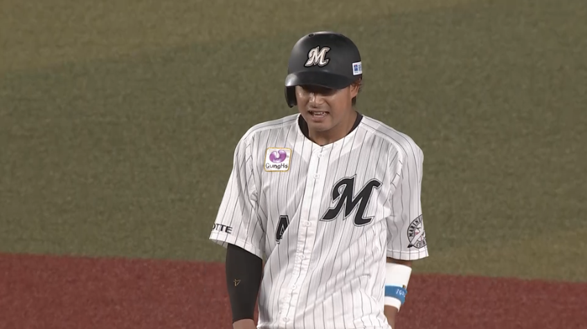 8回裏・M藤岡 左中間への逆転タイムリー!!M井上も激走を見せる‼