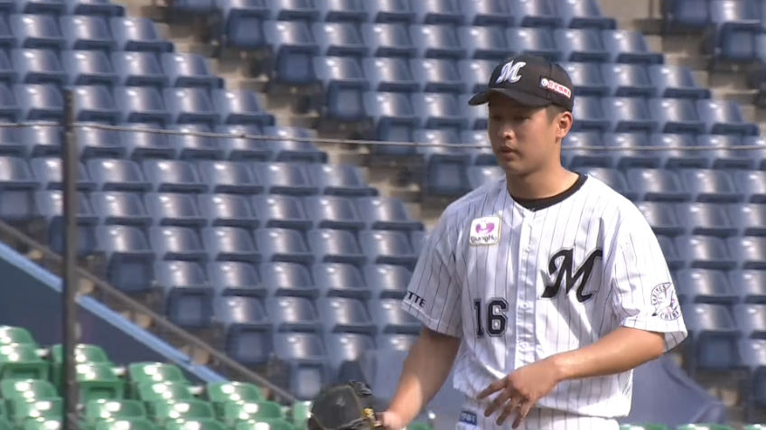 7回表・M種市 三者連続三振！