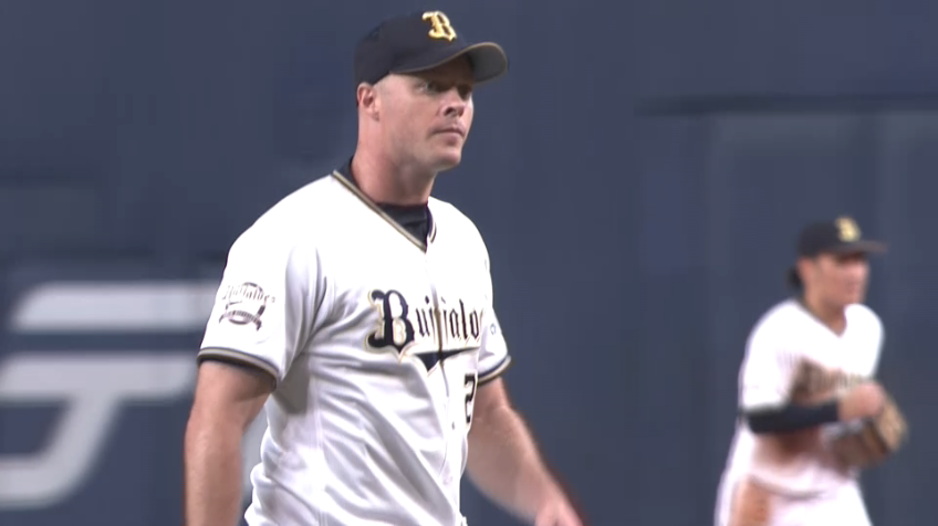 5回表・Bアルバース 三振を奪い5回まで被安打1無失点の完璧投球!!