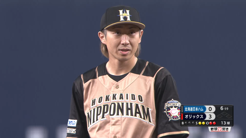 6回裏・F金子弌大 2三振含む3者凡退のパーフェクトリリーフを魅せる!!