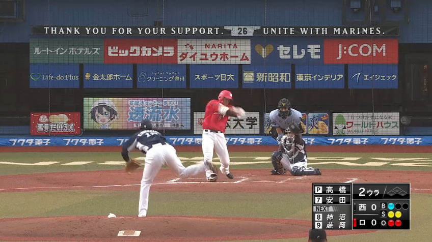 2回裏・L高橋光成 この回三者連続三振の好投を見せる!!