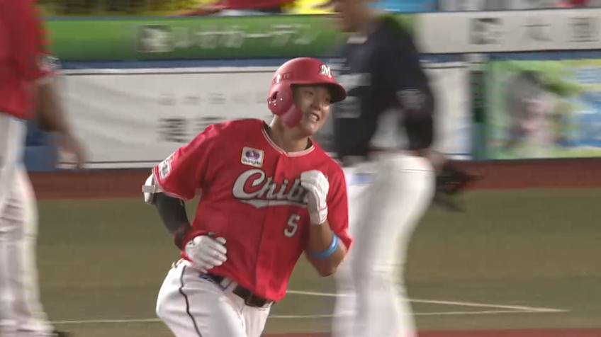 6回裏・M安田 今シーズン待望の第一号ホームランでリードを広げる!!