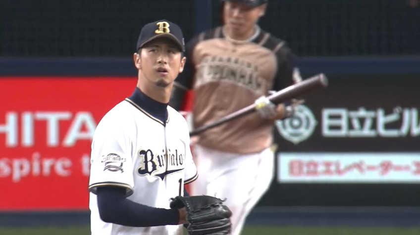 6回表・B吉田一 変化球で空振り三振を奪う!!