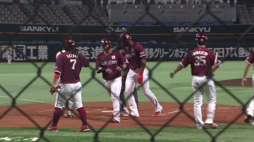 2回表・E浅村 4試合連発！ライトスタンドへの３ランホームラン！