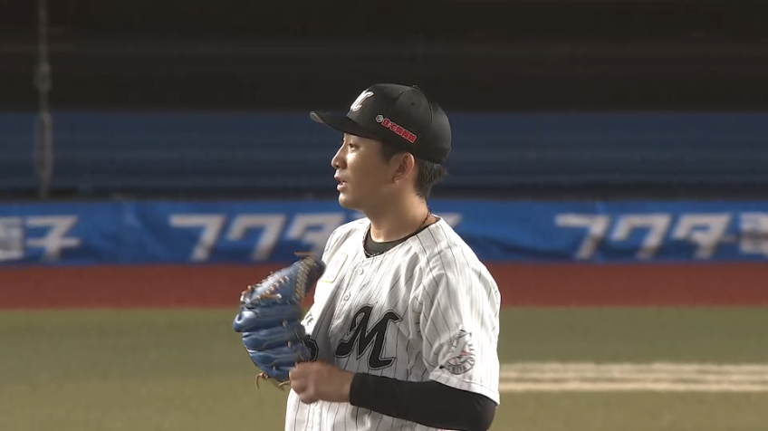 5回表・M小島 変化球で空振り三振を奪う!!