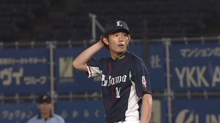 7回裏・L今井 力のあるインコースの直球で空振り三振!!