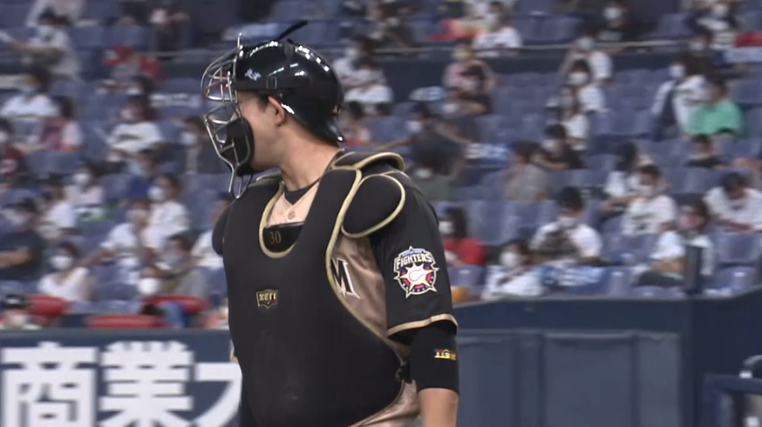 4回裏・F宇佐見 素早い送球で盗塁を刺す!!