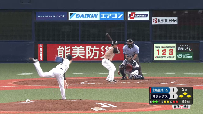 5回表・B田嶋 満塁のピンチを凌ぐ!!試合を作る5回1失点の好投!!