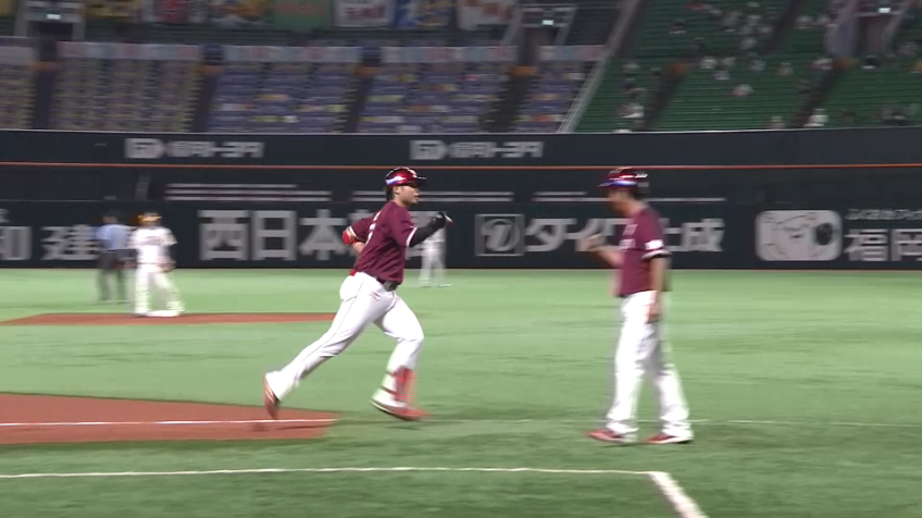 2回表・E内田 ライトへの３ランホームランを放つ!!