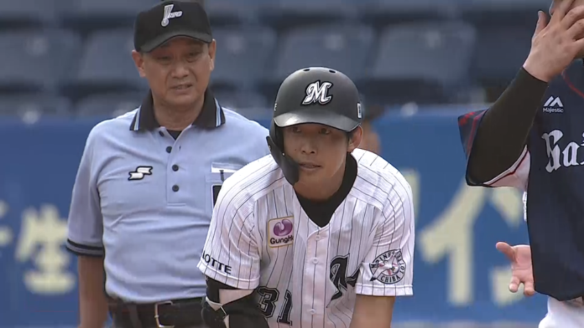 4回裏・M菅野 2アウト2塁の場面でライトへのタイムリー！貴重な追加点を奪う！