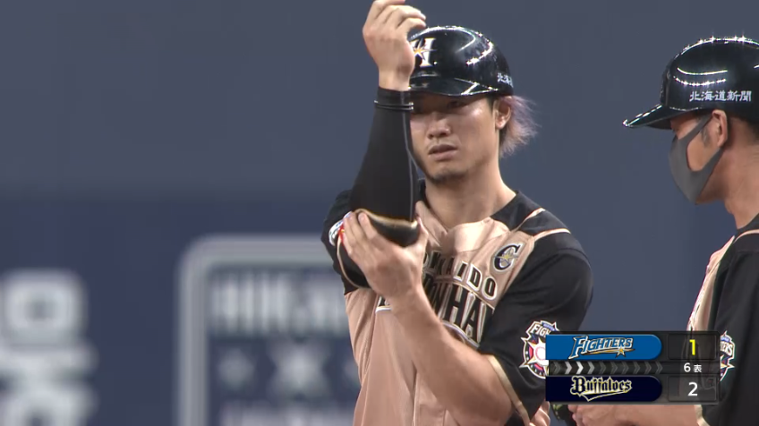 6回表・F西川 1点差に迫るタイムリーヒット!!