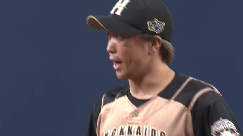 8回裏・F井口 持ち味の直球で満塁のピンチを凌ぐ!!