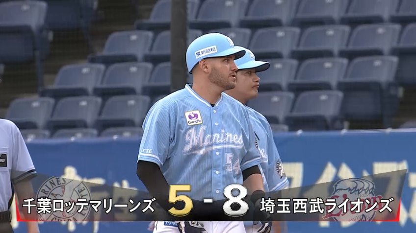 9回裏・Mレアード 意地の一打!!三遊間を抜けるタイムリーで追撃を見せる!!