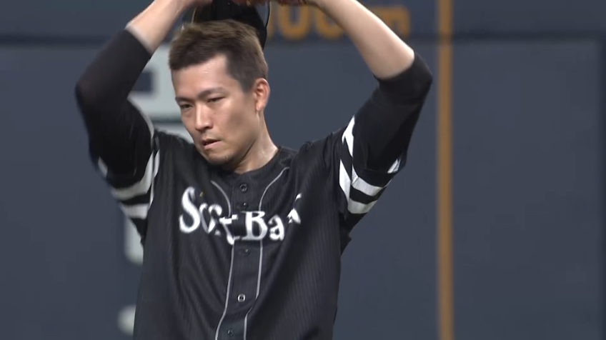 6回裏・H千賀 この回を三者連続三振で抑える！