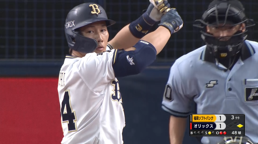 3回裏・B吉田正 ライトへ勝ち越しタイムリー2ベース‼