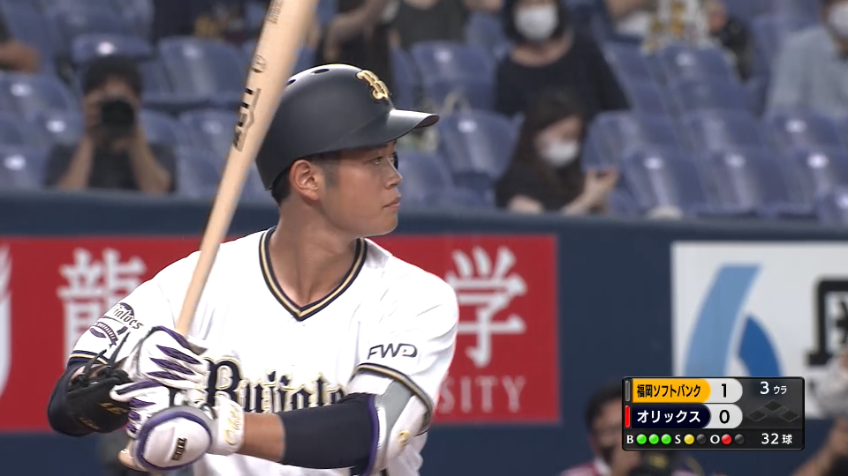 3回裏・B太田 プロ初安打は特大の同点ホームラン‼