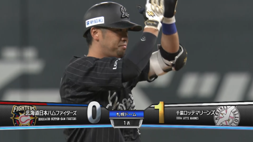 1回表・M清田 レフトへ先制のタイムリーヒット!!