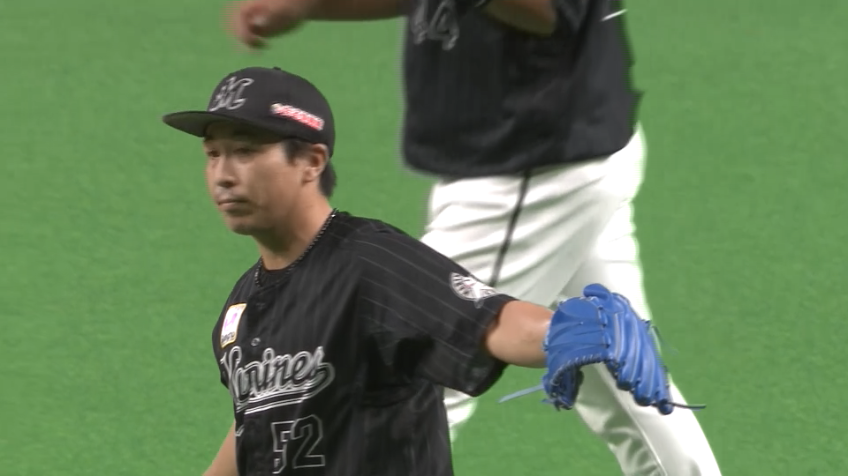 9回裏・M益田 最後は併殺打に打ち取りゲームセット!!
