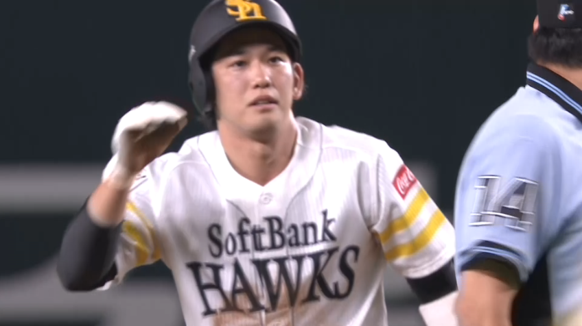 2回裏・H栗原 快足飛ばし盗塁成功!!