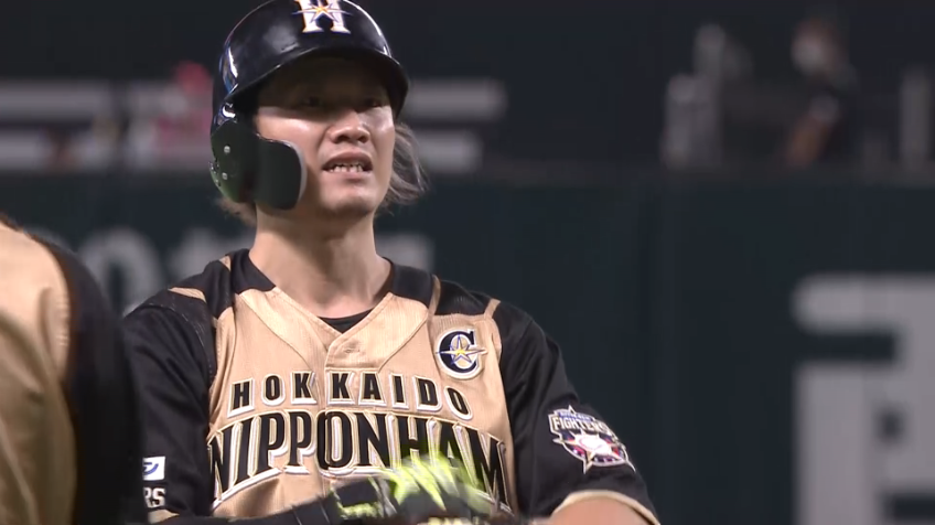 3回表・F西川 センターオーバーの3ベースヒットを放つ!!