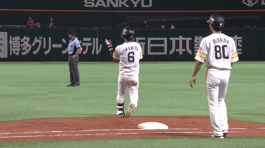 7回裏・H今宮 本日3本目となる安打を放つ!!