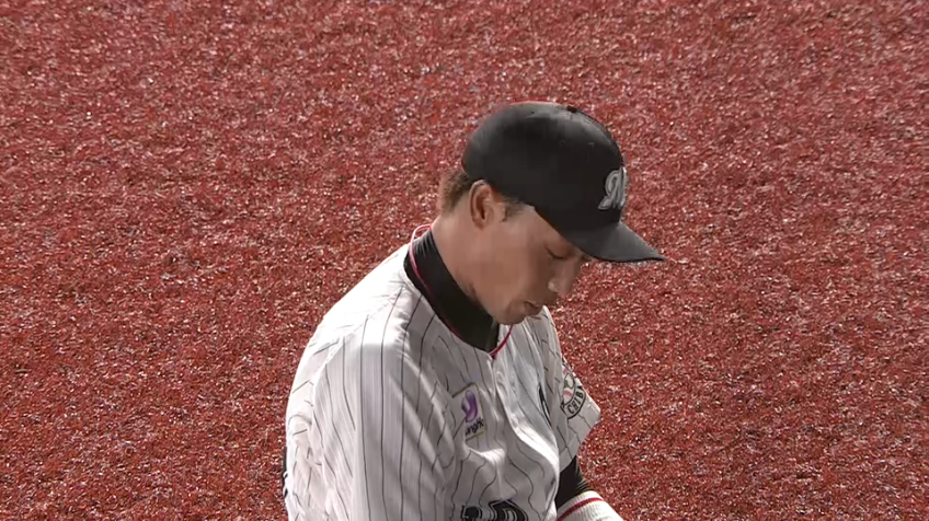 5回表・M加藤 後ろ向きでジャンピングキャッチ!!