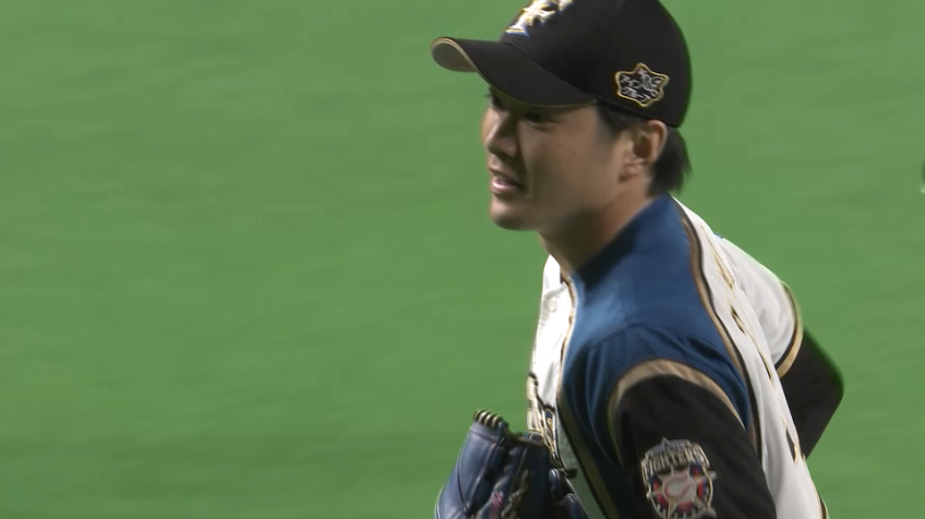 7回表・F玉井 カットボールでこの回2つ目の三振を奪う!!