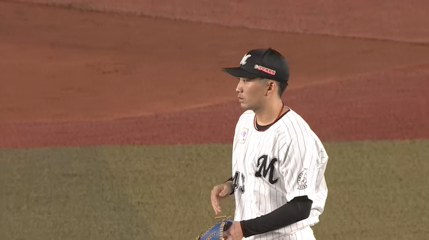 5回表・M小島 アウトローのストレートで見逃し三振に仕留める!!