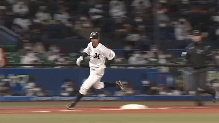 1回裏・M福田 隙のない走塁で勝ち越しのホームを踏む!!