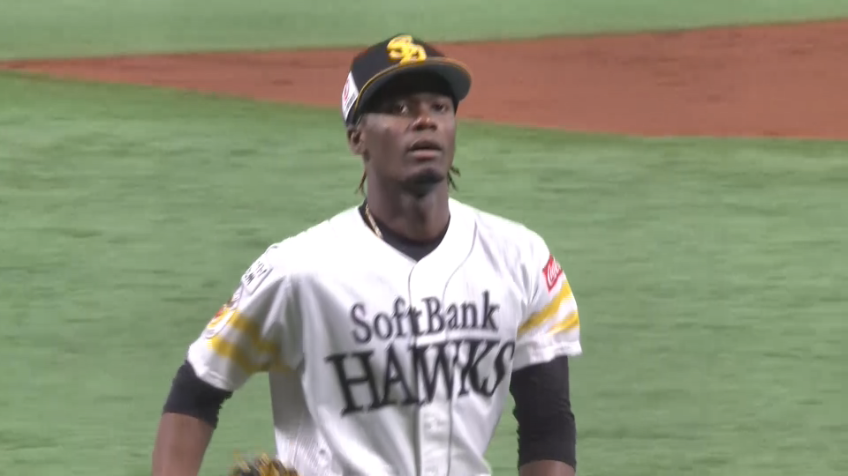 7回表・Hモイネロ ストレートで空振り三振を奪う！