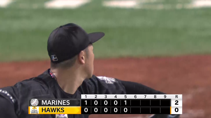 5回裏・M美馬 抜いたボールで三振を奪う!!