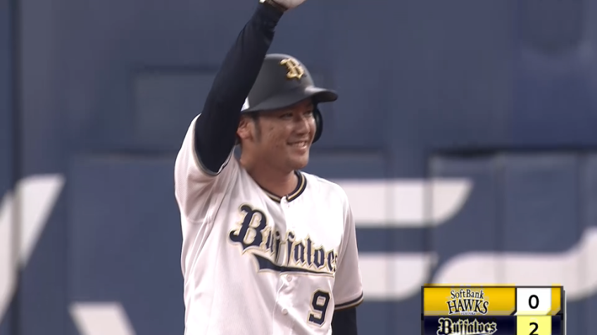 1回裏・B大城 フェンス直撃の3点タイムリー2ベースで突き放す!!