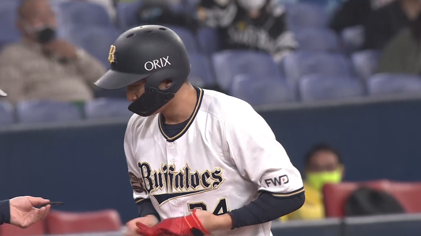 1回裏・B紅林 タイムリー2ベースでさらに1点追加!!