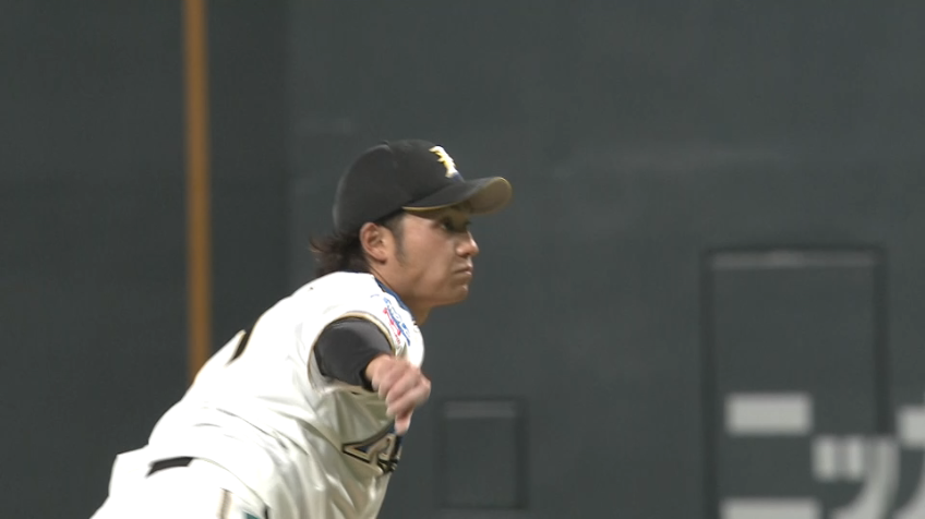 1回表・F伊藤 プロ初三振を奪う!!