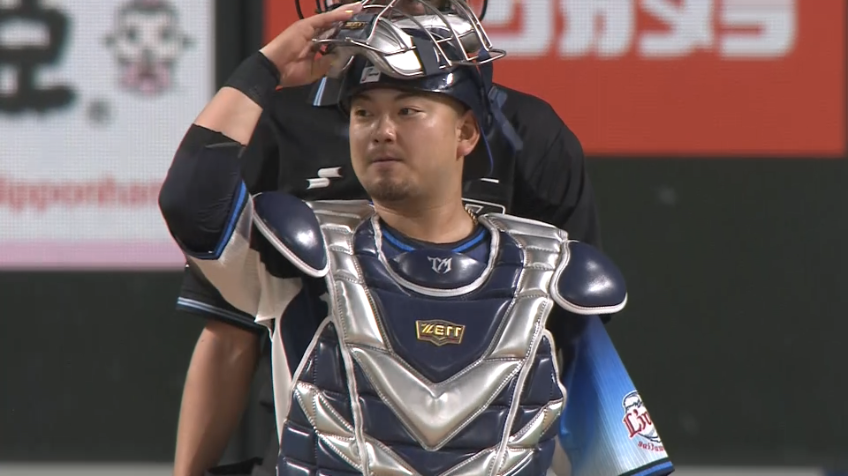 1回裏・L森 バズーカ炸裂!! 盗塁を防ぐ正確な送球!!