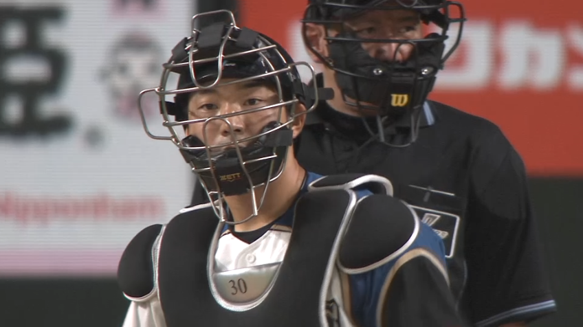 5回表・F清水 が伊藤を助ける盗塁阻止!!