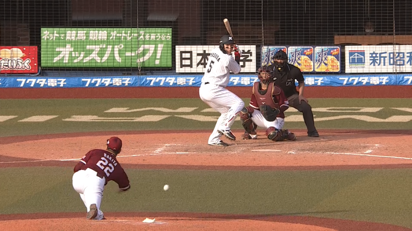 8回裏・E牧田 ピンチを招くも無失点でリードを守る!!